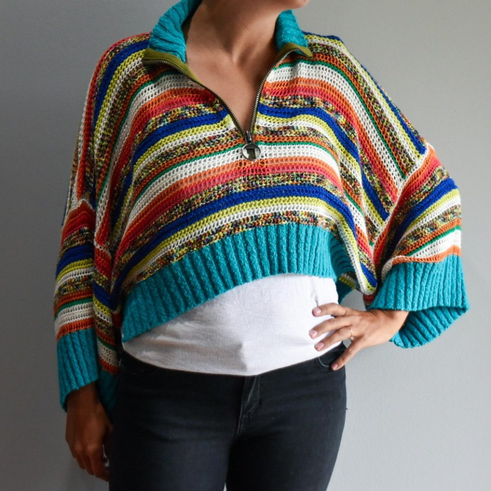 Free People Knit Crop Sweater